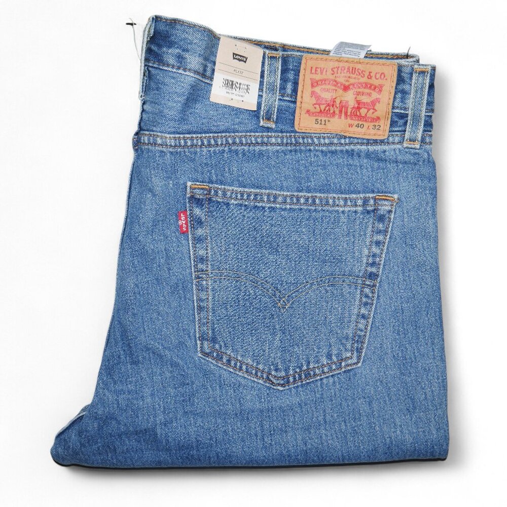 Levis 511 Slim Fit Jeans Men's Size 34x32 Denim Medium Wash NWT